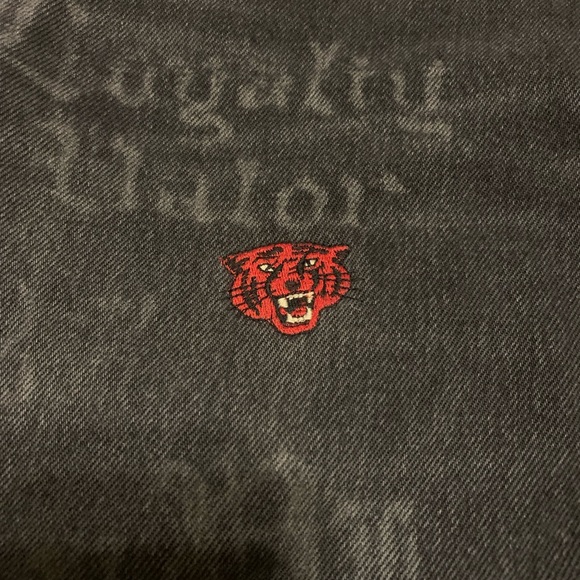 Polo Ralph Lauren Jean Sz 32 X 30 Black Grey Classic Fit Embroidered Art Graphic - Picture 4 of 14